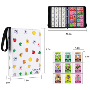 Carpeta de <span class=keywords><strong>Tarjetas</strong></span> con Bolsillos Pequeños Compatible con Mini <span class=keywords><strong>Tarjetas</strong></span> Amiibo de Animal Crossing, Etiquetas NFC y <span class=keywords><strong>Tarjetas</strong></span> de Juego - Product Image 3