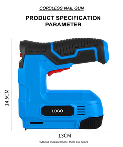 <span class=keywords><strong>Pistola</strong></span> <span class=keywords><strong>de</strong></span> <span class=keywords><strong>clavos</strong></span> grapadora eléctrica inalámbrica DIY OEM ODM para carpintería y uso doméstico Material <span class=keywords><strong>de</strong></span> acero alimentado por batería <span class=keywords><strong>de</strong></span> litio - Product Image 2