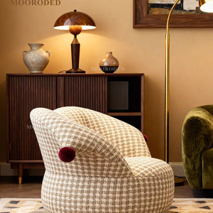 Juego de Sillones de Tela para Sala de Estar de Lujo, Cómodos y Modernos, Muebles para el Hogar, para Villa, Apartamento, Dormitorio, Balcón - Product Image 5