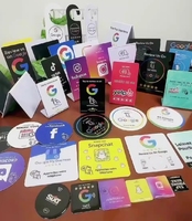 Impression personnalisée NFC Google Review card RFID Epoxy 13.56MHz NFC Google Commentaire Plaques d'examen