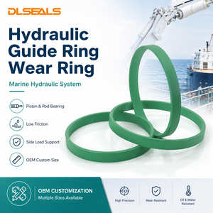 Anillo Guía <span class=keywords><strong>y</strong></span> Anillo de Desgaste Dlseals PEEK PTFE para Cilindro Hidráulico Marino de Cubierta, Resistente a la Corrosión del Agua de Mar, Personalizado - Product Image 4