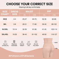 Nuevo Diseño Leggings Moldeadores de Cintura Alta y Levanta Glúteos Faja Pantalón de Control Tallas Grandes Ropa Interior Moldeadora con Relleno en la Cadera