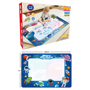 Enfants éducation apprentissage dessin animé eau toile <span class=keywords><strong>jeu</strong></span> 100cm * 80cm drôle bricolage dessin jouets Doodle tapis - Product Image 5