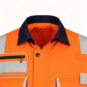 Chemise de travail haute visibilité à manches longues avec logo personnalisé, chemise de travail haute visibilité pour ingénieurs, ouvriers, agents de sécurité - Product Image 4