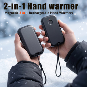 เครื่องทำความร้อนมือแบบแม่เหล็ก 2-in-1 ชาร์จซ้ำได้ พกพาสะดวก ใช้เป็นพาวเวอร์แบงค์ได้ เหมาะสำหรับฤดูหนาวและการเดินทางกลางแจ้ง - Product Image 1