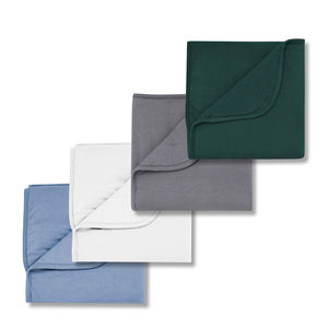 Couverture organique en coton bambou de couleur unie pour bébé et tissu d'ombrage d'emmaillotage pour bébé - Product Image 4