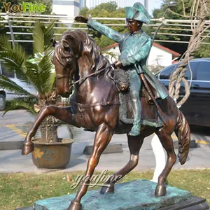 Statues <span class=keywords><strong>de</strong></span> soldats Napoléon et <span class=keywords><strong>de</strong></span> chevaux en bronze grandeur nature pour la décoration extérieure - Product Image 1