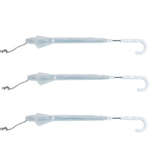 CHUVABAND 17 inci 8 tulang payung hujan hewan peliharaan kucing dan anjing peliharaan payung hewan peliharaan untuk anjing cerah dan hujan payung perjalanan - Product Image 5