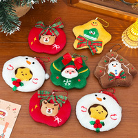 Porte-clés Pomme de Noël en Peluche, Adorable Pendentif Animal en Peluche Doux, Cadeau de Fêtes, Jouet en Peluche Personnalisé