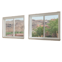 Ventana Corredera de Aluminio con Rotura de Puente Térmico, Ventanas Correderas de Doble Acristalamiento, Ventanas Correderas Residenciales para la Construcción de Viviendas en EE. UU.