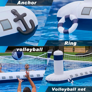 Red de voleibol inflable para piscina, balsa flotante de 300x100cm con pelota para adultos y niños, juegos acuáticos, accesorios para piscina - Product Image 4