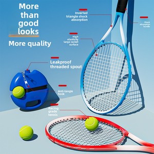 Raqueta de tenis de fibra de carbono profesional-Raqueta de entrenamiento de tenis de playa duradera y ligera para adultos y jóvenes - Product Image 2