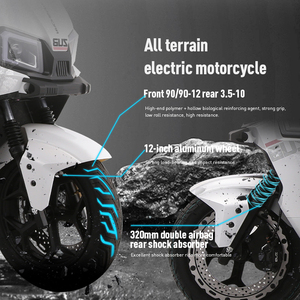 Motocicleta Eléctrica para Adultos de 1200W y 72 Voltios con Gran Caja de Almacenamiento Trasera - Product Image 5
