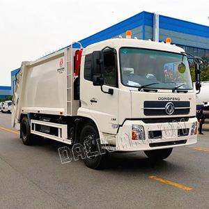 รถบรรทุกเก็บขยะดีเซลคุณภาพสูง 14 ลูกบาศก์เมตร 4*2 สภาพใหม่ รถบรรทุกอัดขยะแบบแมนนวลสำหรับขาย - Product Image 3