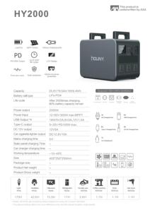 Emergency Backup <strong>Solar</strong> Battery Lithium 2000wh Powerstation Lifepo4 <strong>System</strong> 3000w 2000w Portable Power Station with <strong>Solar</strong> <strong>Panel</strong> - Product Image 5
