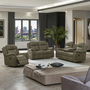 Juego de Sofás Seccionales Reclinables Convertibles Cuadrados de Alta Gama con Cubierta de Cuero PU para Sala de Estar, Mejores Precios - Product Image 6