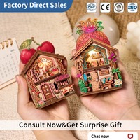 ETKVR RFM01 Maßgefertigtes DIY Umweltfreundliches Handgemachtes 3D Holz-Kühlschrankmagnet-Set Mini-Buchnische Geschenk Wohndeko Kreatives Souvenir Tier