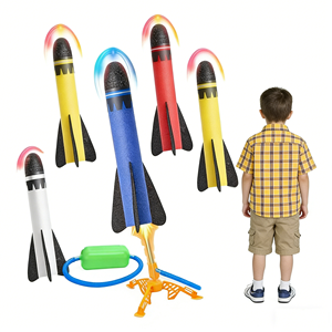 Set Giocattolo per Bambini Chengji, Set di Lancio a Pedale per Esterni, Set di Lancio a Propulsione d'Aria per Attività nel Parco - Product Image 4