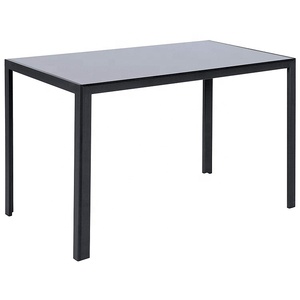 5 Piece Kitchen <strong>Dining</strong> Table <strong>Set</strong> Glass Top and <strong>4</strong> <strong>Leather</strong> <strong>Chairs</strong> Dinette Black <strong>Dining</strong> Table <strong>Set</strong> - Product Image 4