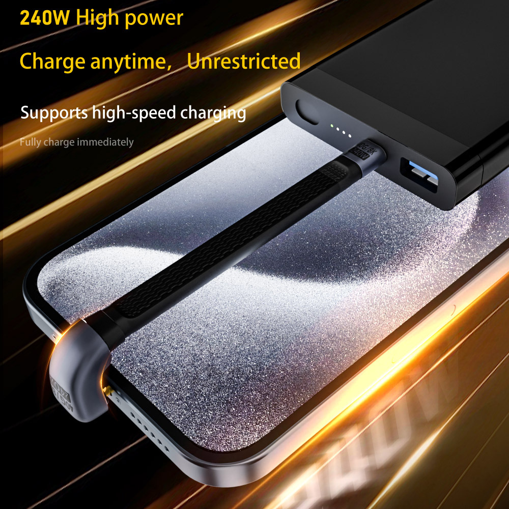 Highest Power 240W HD 8K Audio Conversion 40Gbps Type C Male to USB C Male Data Cable Connect Pad Phone FPC 13CM Charging Wire · image 5
