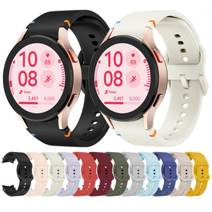 Huanlong สายนาฬิกาซิลิโคนแบบนิ่มสายรัดข้อมือแบบสปอร์ตลายคลื่นยางสำหรับ Samsung Galaxy Watch 7 6 5 4อุปกรณ์เสริม - Product Image 1