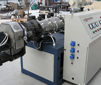 Granulateur de plastique PVC d'usine avec extrudeuse à double vis conique, tête de coupe à chaud, ligne de production de pelletiseur de plastique à refroidissement par air