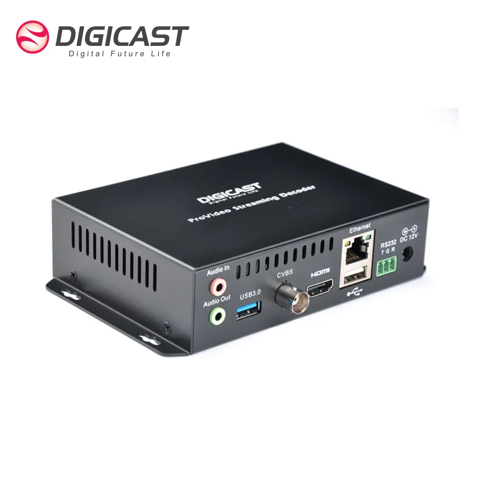DMB-8800B Decoder IPTV Rumah Digital TV Video IP Dekoder Video dengan RTMP HDCP HD 1080P SDI Video IP Encoder