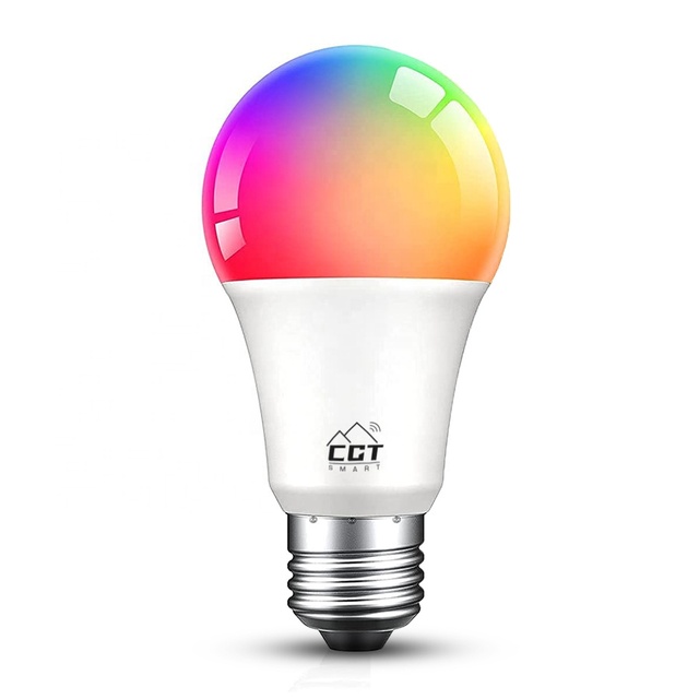 Alexa Tuya E26/E27 9W Remote Control Smart Wifi RGBCW Lamp Light Led Bulb