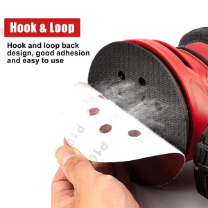 150MM Schleif scheibe Aluminium oxid Rot Schleif scheibe Klett-oder Psa-Scheibe zum Polieren und Schleifen von Orbital schleifpapier - Product Image 4