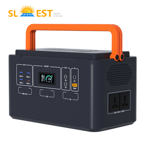 Trong nhà ngoài trời Trạm điện di động với bảng điều khiển năng lượng mặt trời và đèn LED 1200W LiFePO4 pin năng lượng mặt trời Máy phát điện - Product Image 2