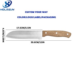 Cấp thực phẩm chuyên nghiệp siêu sắc nét 5 cái thép không gỉ Nhật Bản Bếp <span class=keywords><strong>Knife</strong></span> <span class=keywords><strong>Set</strong></span> với Ambidextrous tay cầm bằng gỗ - Product Image 3