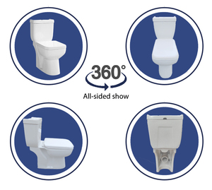 Inodoro Sistema Rimless Tapa Cierre Suave Inodoro Sistema Rimless Inodoro Estándar - Product Image 2