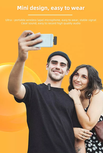 Noodata J13 Micrófono Lavalier inalámbrico Micrófono de solapa Micrófono con clip para Android IOS Live Stream Vlog con estuche de carga - Product Image 6