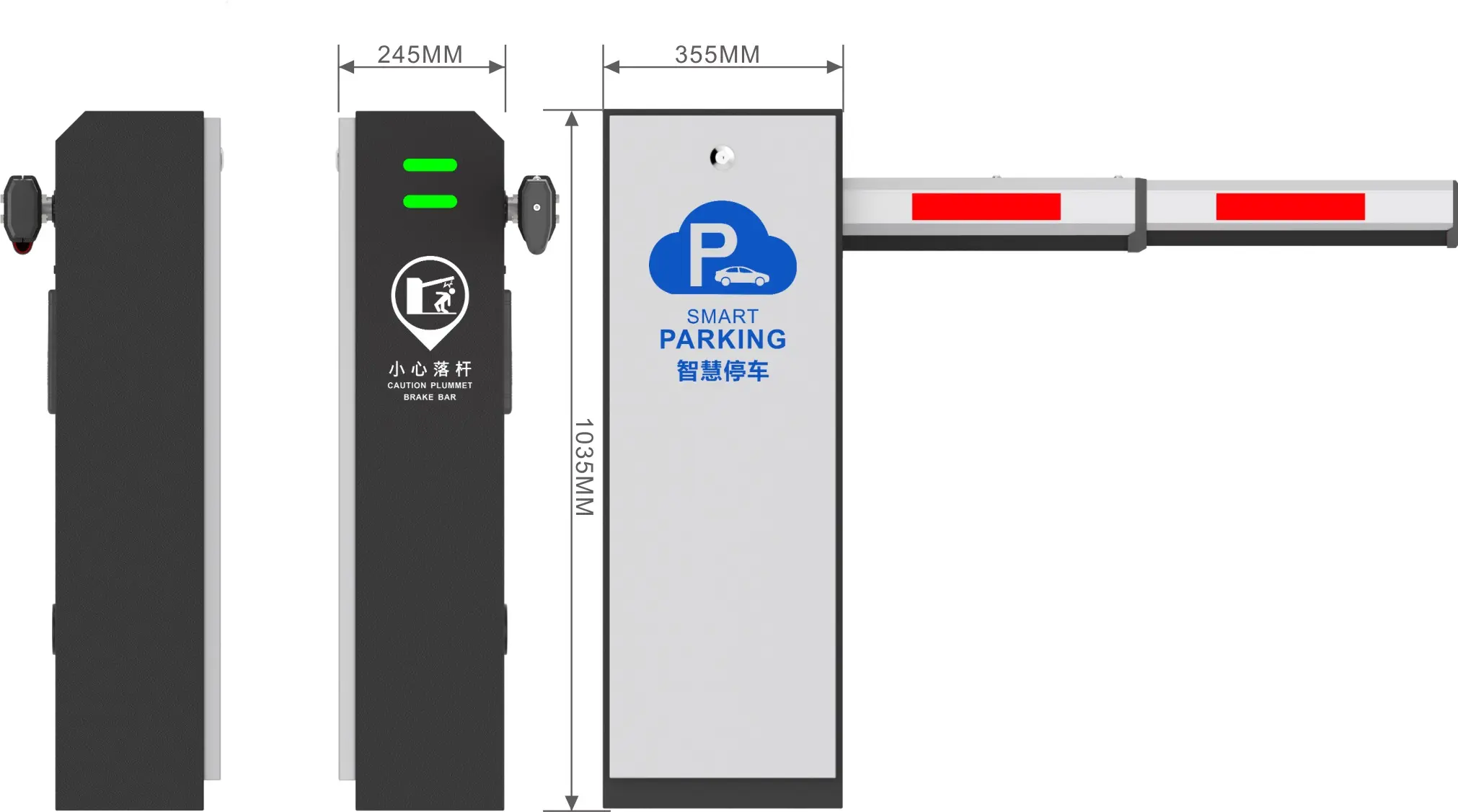 Top Manufacture Parking Access Control Barrier Gate 6 Meters Boom Automatic Barrier For Parking Lot