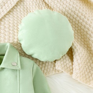 Luxus Mädchen Set Revers Langarm Jacke Pure Cotton Bow Falten rock <span class=keywords><strong>3</strong></span>-teiliges Set Winter Set Warme Kinder kleidung - Product Image 2