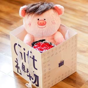 New Style Cute Changeable Hairstyle Piggy Plush <b>Toy</b> Funny Big Nose Pig <b>Stuffed</b> Animal Doll Gift <b>for</b> Children Girl - Product Image 3
