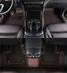 Hot Sale Customized Diamond Hand Stitched 5D Car Mat Washable Luxury Car Mats Diamond Car Mats With Logo EVA XPE Leather