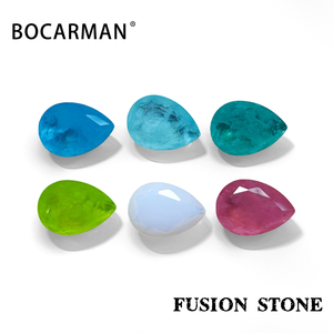 BOCARMAN Gemma Fusione Paraiba, <span class=keywords><strong>Pietra</strong></span> Sciolta Triangolare, Grana Cristallina sul Fondo, Fornitura all'Ingrosso per Gioielli - Product Image 5
