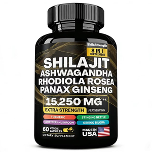 Suplementos Herbales con Musgo Marino, Aceite de Semilla Negra, Ashwagandha, Cúrcuma, Bardana, Jengibre, Cápsulas de Musgo Marino y Shilajit con Logotipo OEM - Product Image 3