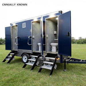 Toilettes préfabriquées de luxe portables, écologiques, avec sol antidérapant en aluminium, pour utilisation en parc - Product Image 1