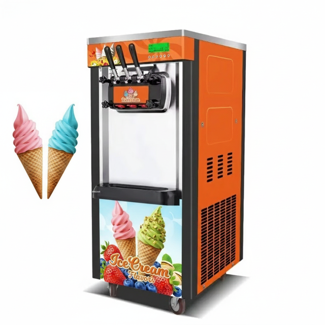 Commercial Ice Machine Ice Three Flavor Countertop Soft Serve Maker Chinese Cheap Price for Restaurants