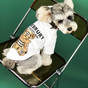 T-shirt Teddy en coton <span class=keywords><strong>de</strong></span> luxe pour petits chiens manteaux décontractés chauds des créateurs <span class=keywords><strong>de</strong></span> mode imprimer hiver chaud manches courtes pour l'été printemps - Product Image 2