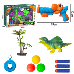 Venta caliente dinosaurio espuma juegos de disparos aire suave bala Ping <span class=keywords><strong>Pang</strong></span> pistola niños Blaster espuma dardos juegos de juguete conjunto - Product Image 1