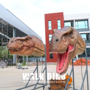 Modèle de Tête de Dinosaure Animatronique en Métal pour Parc à Thème Jurassique, Utilisation Intérieure/Extérieure, Contrôle Programmable, Personnalisable, pour Aire de Jeux de Jardin - Product Image 5