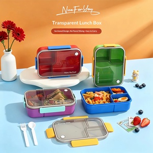 Nouvelles Boîtes à Lunch en Plastique Alimentaire 2026 pour Vente en Gros, Compartimentées et Adaptées au Micro-ondes - Product Image 1