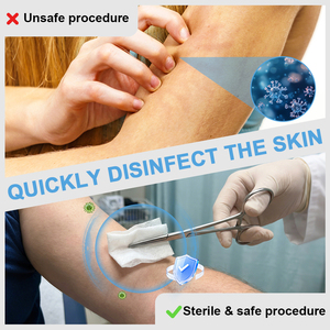 Toallitas Desinfectantes con 75% de <span class=keywords><strong>Alcohol</strong></span> Etílico, 100 Unidades, Hojas de 3x6 cm <span class=keywords><strong>para</strong></span> Limpieza y Uso Antiséptico - Product Image 6