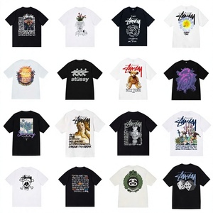 Nouveau T-shirt d'été transfrontalier en pur coton de haute qualité, style streetwear, imprimé STU Modernist <span class=keywords><strong>World</strong></span> Tour, col rond, manches courtes, résistant aux UV - Product Image 3