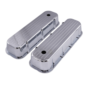 Tapa de Válvulas de Aluminio Fresado con Orificio Pulido para Motores Big Block Chevy BBC 396 427 454 <span class=keywords><strong>502</strong></span> de 1965-95 y Street Rods - Product Image 3