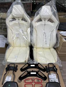 Accesorio para Auto, Asientos Deportivos RS6 RS7 de Fibra de Carbono, Asiento Deportivo de Carreras Tipo Bucket, Cuero Personalizado para <span class=keywords><strong>Audi</strong></span> A3 A4 A5 <span class=keywords><strong>A6</strong></span> A7 A8 Q3 Q5 Q7 - Product Image 1