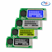 Récepteur de microphone sans fil type TN avec écran LCD / Module LCD à segments personnalisés RF AF